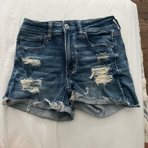 american eagle denim shorts